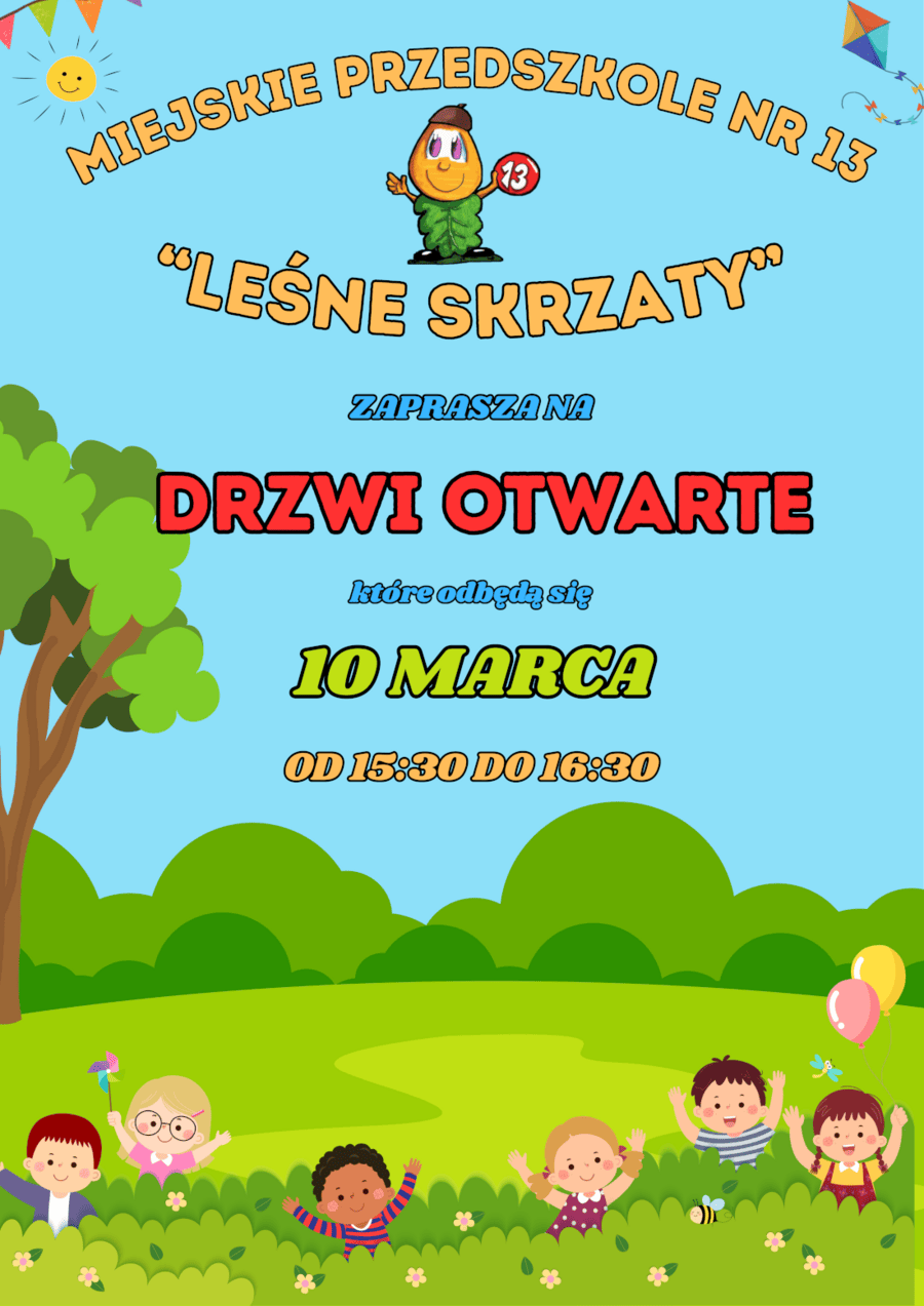 Drzwi Otwarte - Miejskie Przedszkole Nr 13 Leśne Skrzaty